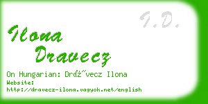 ilona dravecz business card